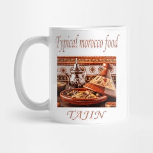 T-shirt, typical Moroccan Tajin food, traditional vegetable food Mug